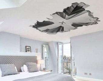 Night Sky 3D Effect Ceiling - 3d Wallpaper - 3d wall decals - 3d printed - 3d wall art - 3d art - Wall Sticker - Wall Decal - SKU: NSC3DW