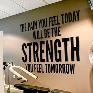 Exercise Stickers - Gym Wall Decal - Workout Stickers - Fitness Stickers - Wall Decals - Gym - Exercise - Motivational Quote - SKU:TPYFT