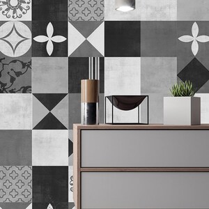 Kitchen Tile Decal, Carrelage Adhésif, Stickers Carrelage, Fliesenaufkleber, Bathroom Tile Decal, Tile Stickers, Pack of 48 - SKU:GRAPH