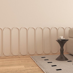 Panele ścienne Wainscot Capsules, ściana akcentowa trójwymiarowa, panele boazeryjne, 6 pojedynczych elementów, SKU: SMCA