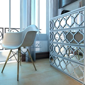 Fretwork, Trellis, Overlays, Furniture Appliques, Malm Kits, Mirror, Lattice, Refurbish, SKU:TrellisMI image 5