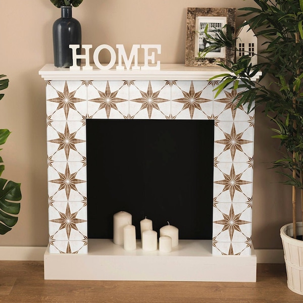 Fireplace Tile Stickers Etsy