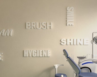 Décoration murale pour cabinet dentaire, art mural dentiste, décoration de clinique dentaire, cadeau dentiste, enseigne pour cabinet dentaire moderne, SKU :DENTQU