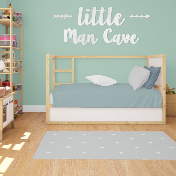 Little man top cave nursery bedding