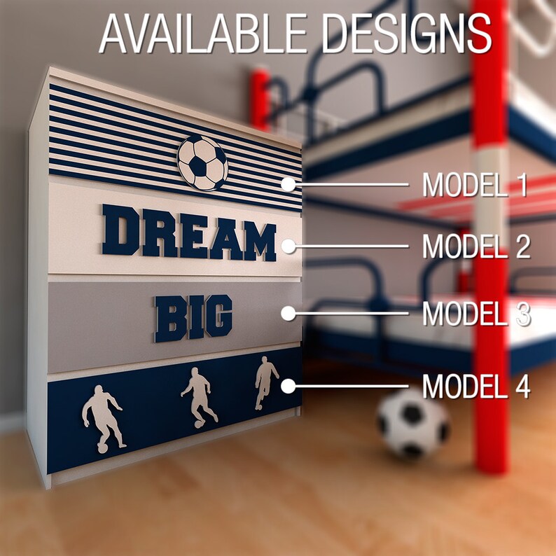 Sku Dream Soccer Children Decor Kids Bedroom Decor Kids Decor Fretwork Panels Dream Big Furniture Overlays Football