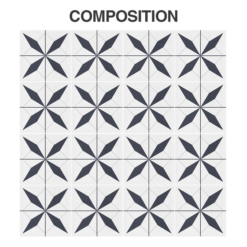 Marroquí, Pegatinas para baldosas, Carrelage Adhésif, Suelos de vinilo, Calcomanías para baldosas, Decoración del hogar, Calcomanías para baldosas, Azulejos, Paquete de 32 SKU:GMARST imagen 5