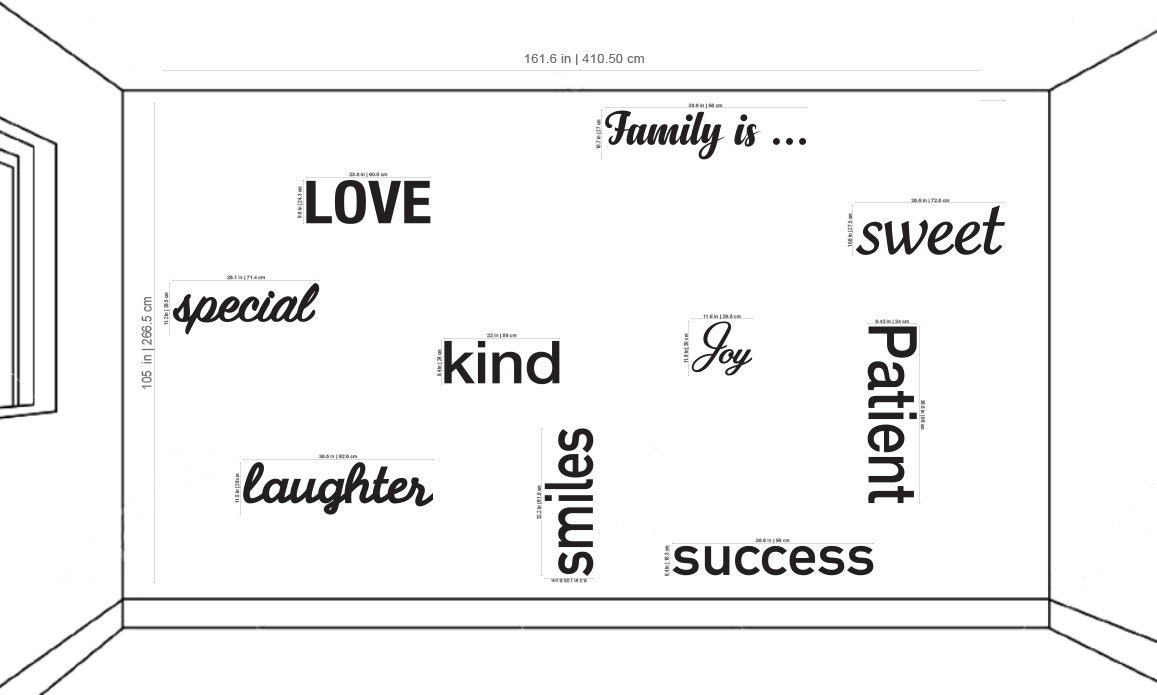 Gallery Wall 3D Quotes Gallery Wall Decor Gallery Wall Etsy Canada