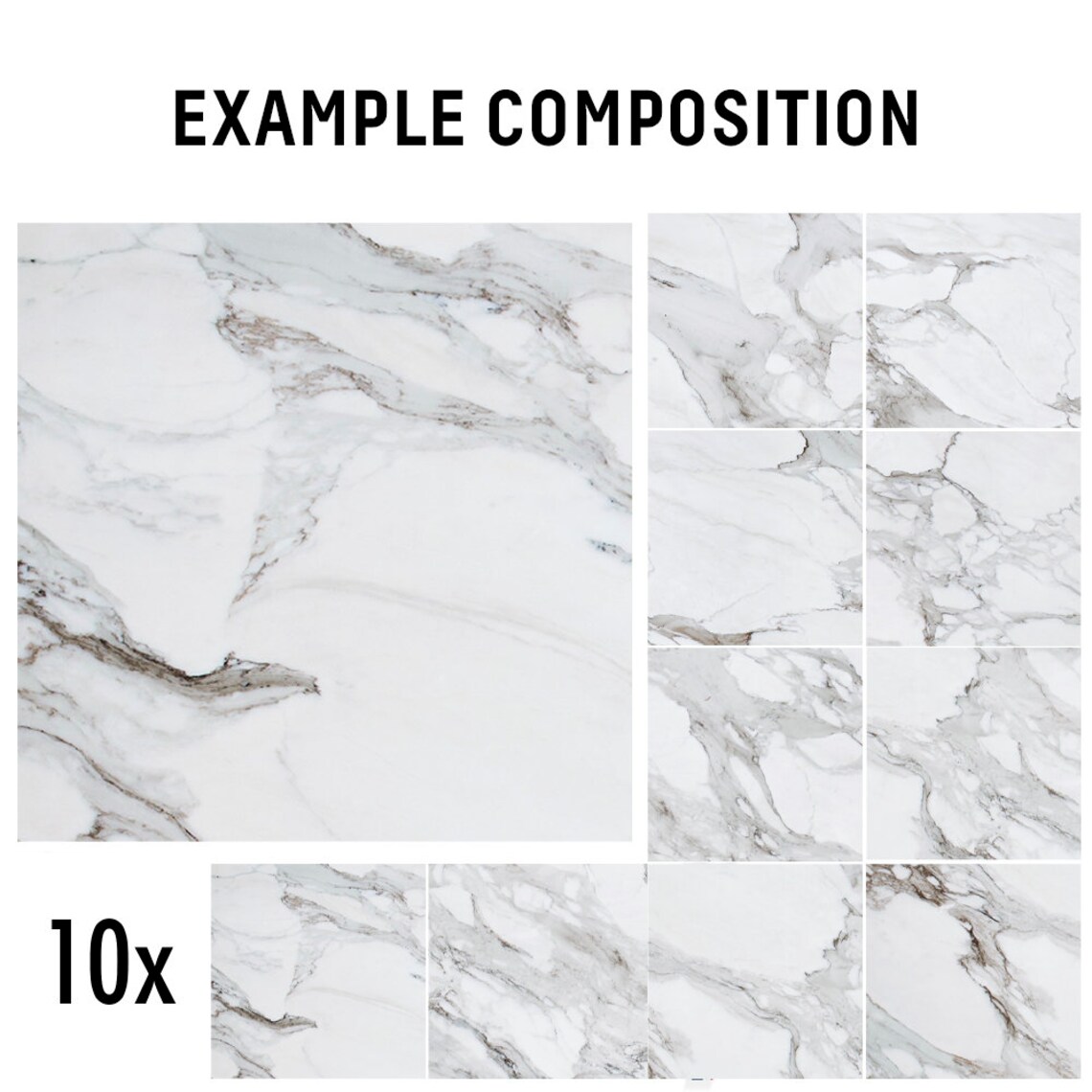 Classic White Marble Tile Sticker Suitable Wall & Floor Etsy