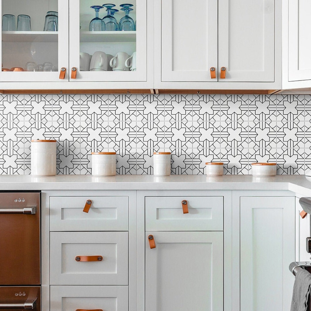 Kiwistar - Set 003 - Autocollants Pour Carrelage - 3 X 15 Cm - Lot De 50 - Blanc - Brillantepour La Cuisine, La Salle De Bain, Le Dosseret, La Bordure, La