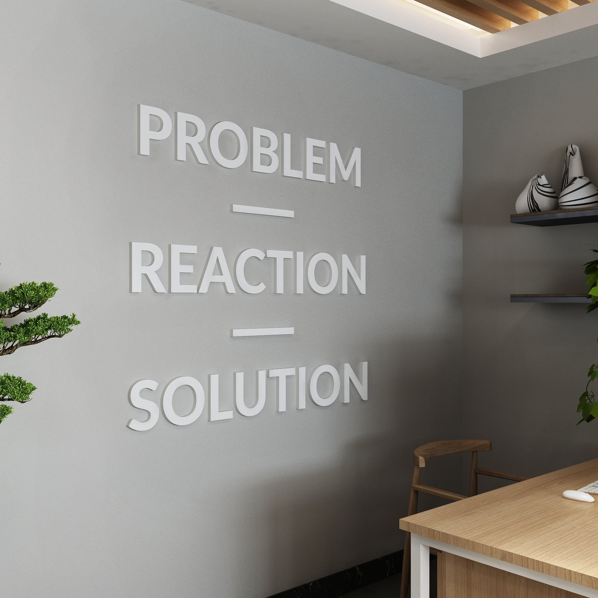 Think Big, bureau, Deco