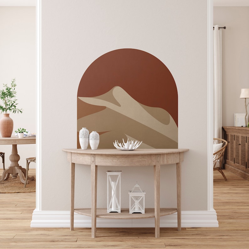 Desert Arch Sticker Arch Headboard Wall Decal Bedroom Etsy