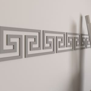 Bordo da parete con chiave greca - Bordo da parete - Decorazione per dormitorio - Bordo greco - Arredamento per la casa - Arte murale - Arte greca - Motivo greco - Arte per ufficio - SKU: Greco