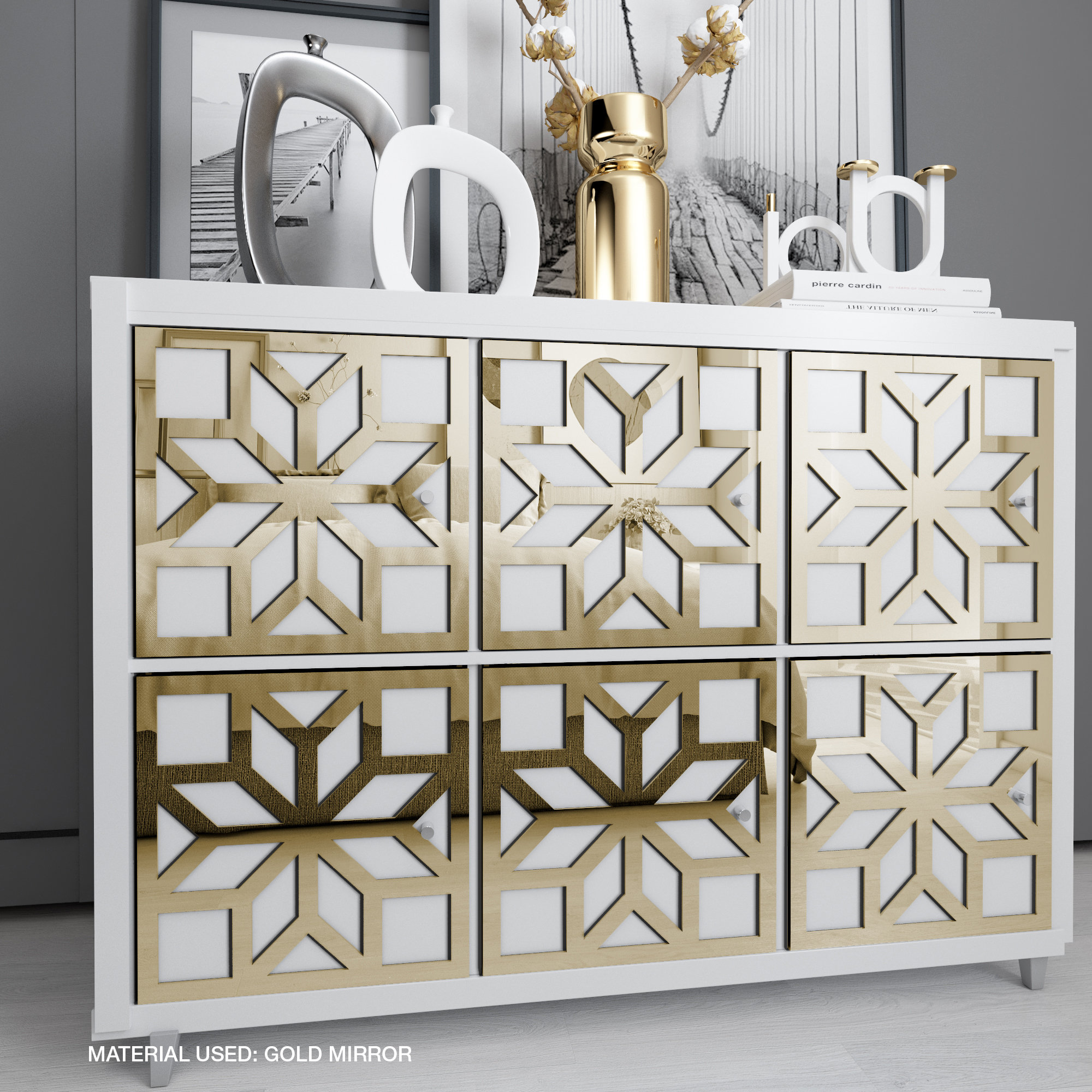 エクストラコールド　ディスプレイ Leiria, KALLAX Decor, 1 Panel, Furniture Applique, Furniture
