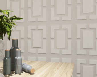 Mid Century Wall Paneling, 3D Accent Wall, Decorative Wall Panels, Panele 3D, SKU:MDCP