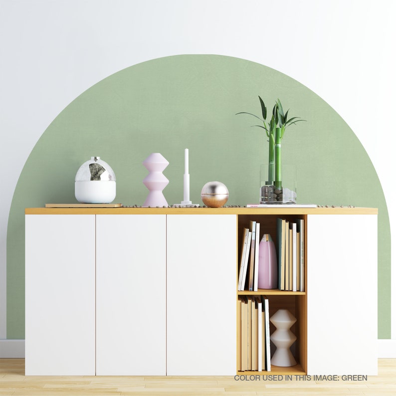 Bed Arch Sticker Super King Bed Arch Headboard Wall Decal Etsy