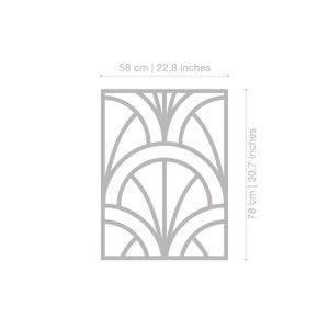 3D art-deco beschot geometrische lambrisering, 3D-wandpanelen, vintage decoratieve wandpanelen, muurlijst, artikelnummer: ARRW afbeelding 5