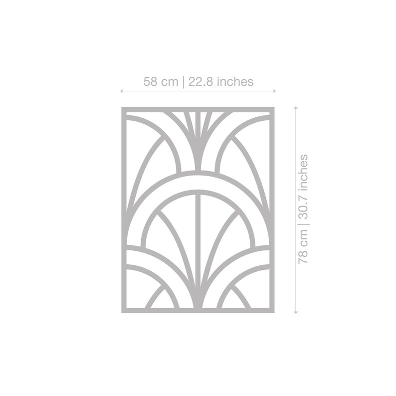 3D art-deco beschot geometrische lambrisering, 3D-wandpanelen, vintage decoratieve wandpanelen, muurlijst, artikelnummer: ARRW afbeelding 5
