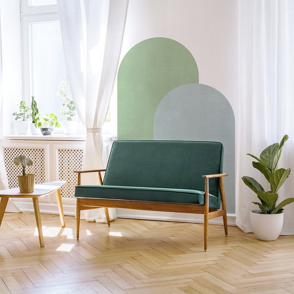 Arch Colour Block Wall Decal Color Wall Sticker Color Etsy
