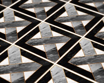 Adesivi per piastrelle in marmo scuro e oro, adatti per pareti e pavimenti, adesivi per piastrelle a mosaico, impermeabili, confezione da 10, SKU:GMG - Italia