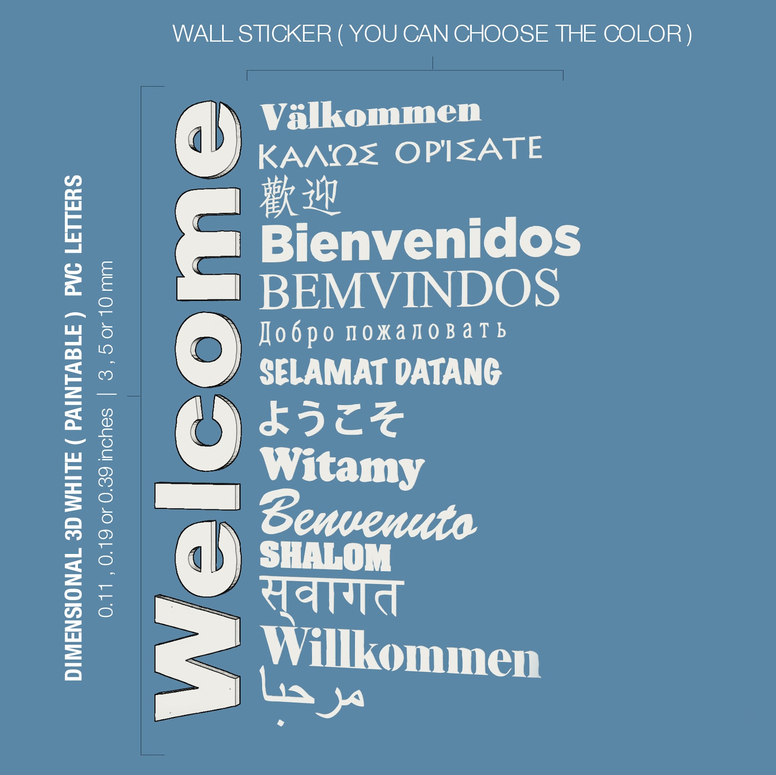 Welcome Sign Multilanguage for Global Offices Receptions - Etsy UK