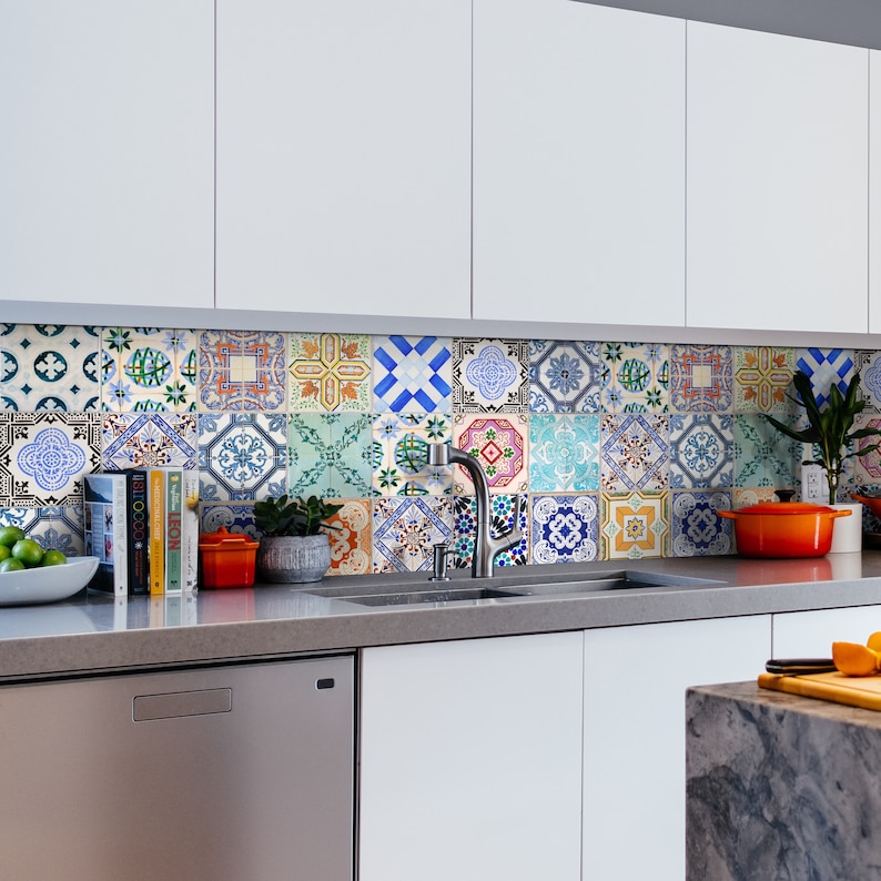 spanish tile backsplash home depot