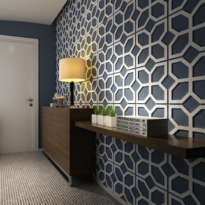 Flowers - 3D Wall Panels - 3D Panel - Wall Paneling - Decorative Wall Panels - Mid Century Modern - Wall Panels - Paneling - SKU:FLMI3DP