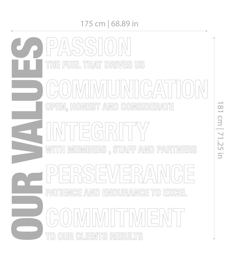 Gym Values Gym Sign Gym Decor Gym Wall Art Gym Values Exercise - Etsy