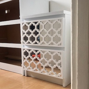 Fretwork, Trellis, Overlays, Furniture Appliques, Malm Kits, Mirror, Lattice, Refurbish, SKU:TrellisMI image 2