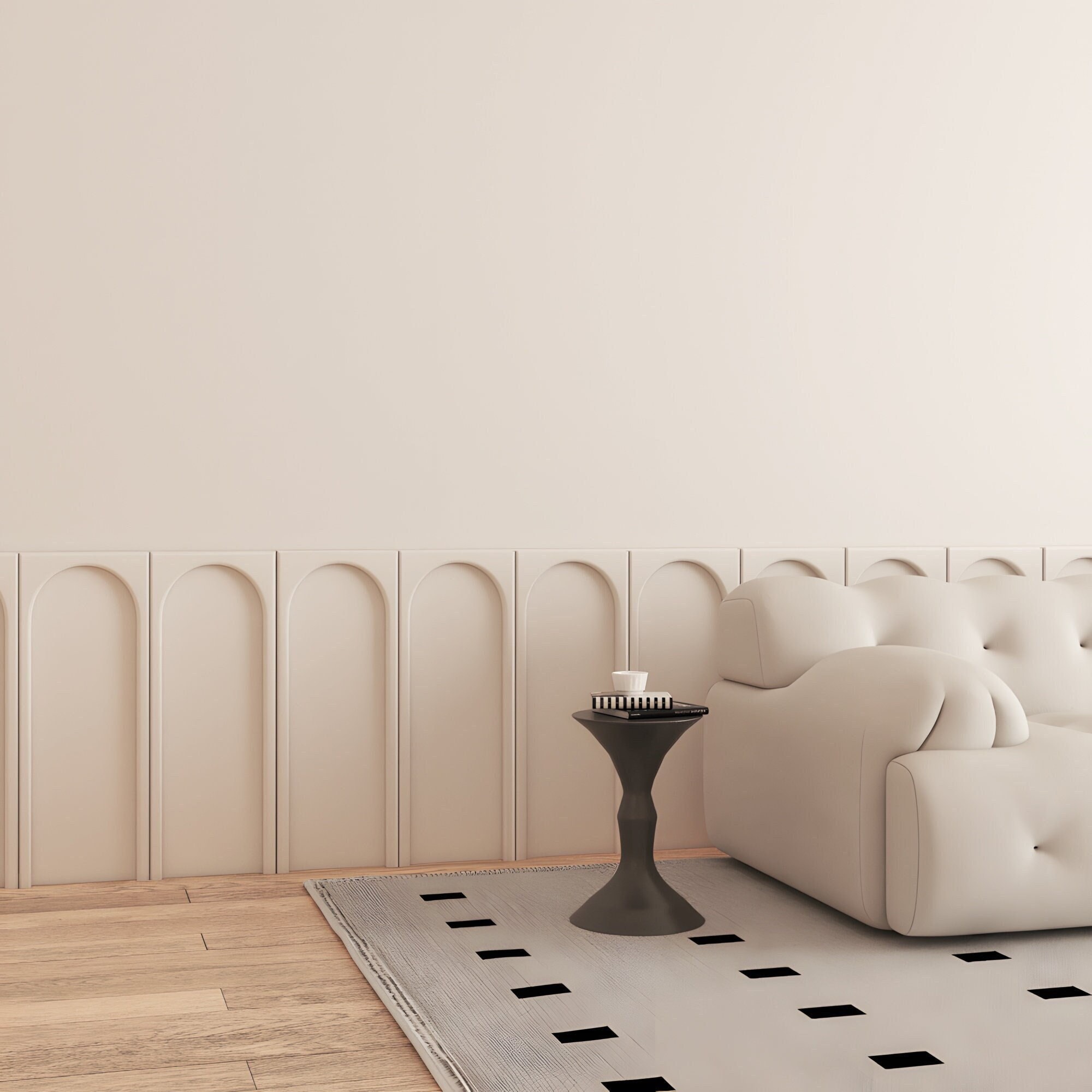 3D Wall Arches, 3Dimensional Accent Wall, Geometric Art, Art Design Wall Panels, 6 Individual Pieces, SKU:SMAR