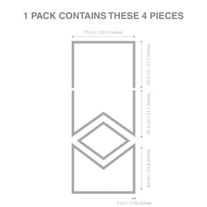 Illustration of Partial Minimalist Wainscoting