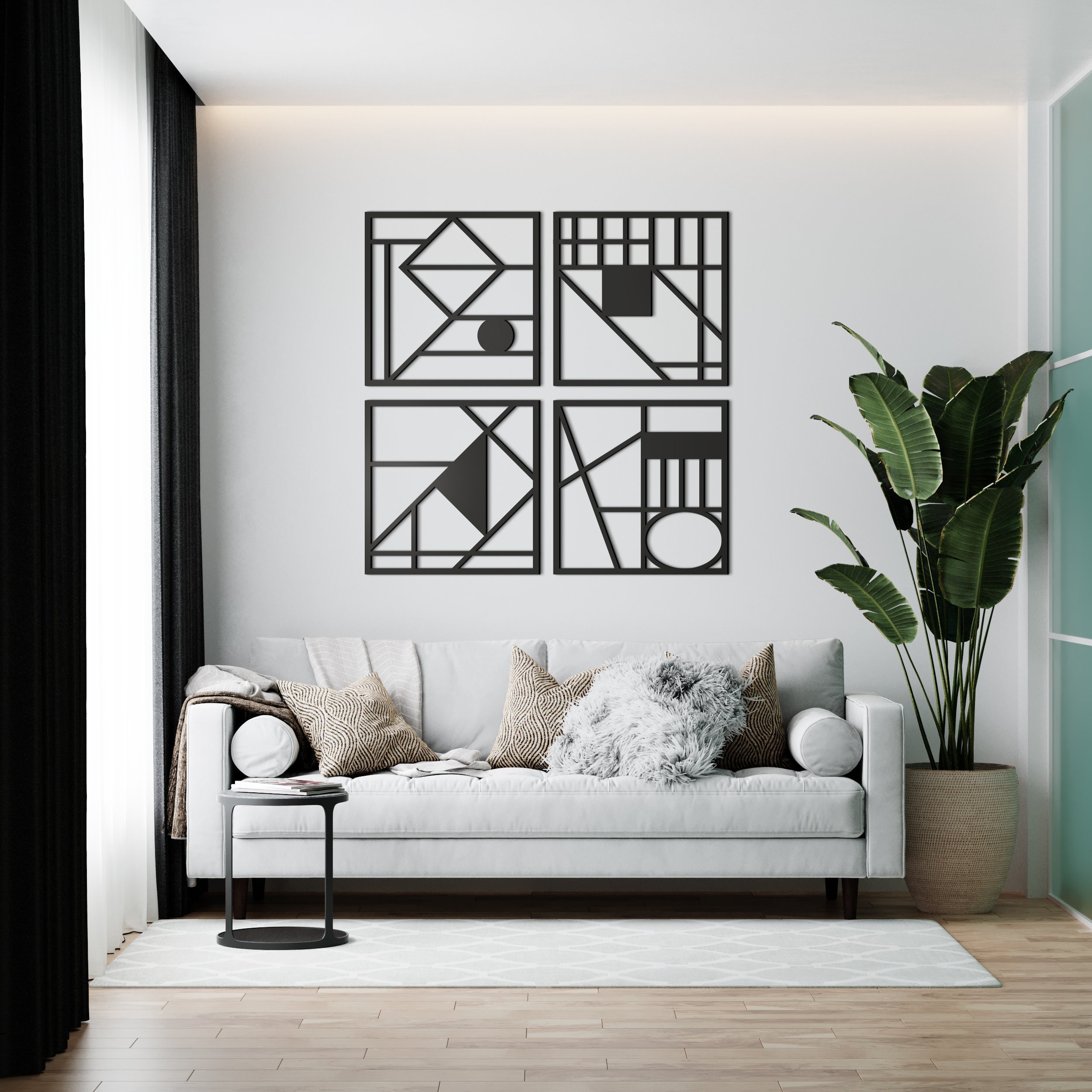 3 Decorazioni Da Parete In Legno ONIZHITY – Rosa Rossa E Scritte Ispiratrici – 30x17 Cm - 2