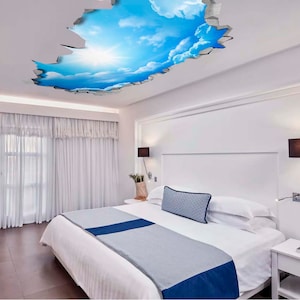 Ceiling Ceiling Decal Ceiling Decor Ceiling Decoration Ceiling Art Ceiling Nursery Ceiling Stencil Kids Room SKU:SKYCE image 2