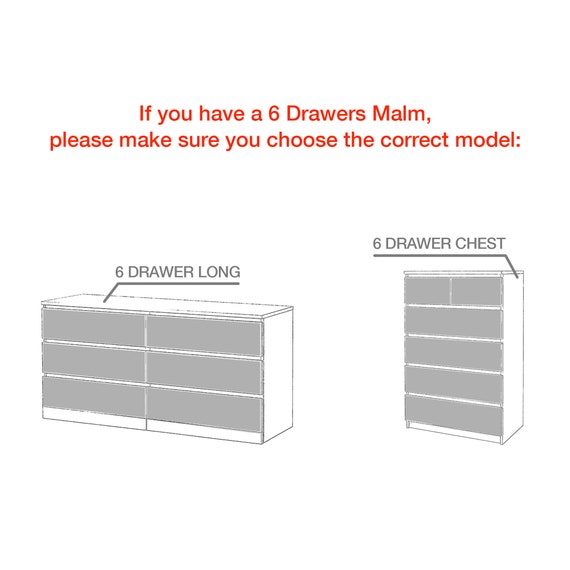 Evora Malm Kits Furniture Decor, Kullen 6 Drawer Dresser Review