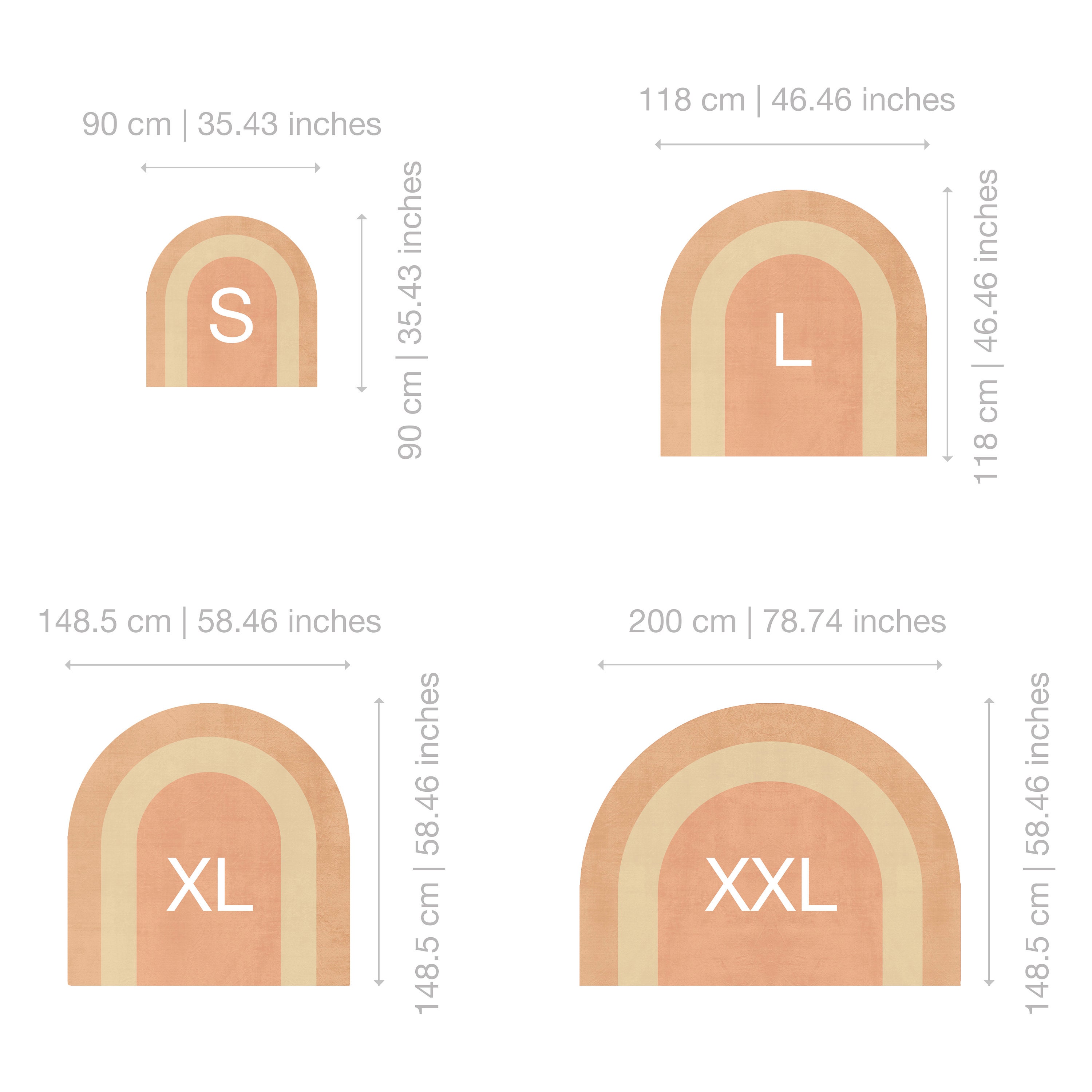 3 Orange Arch Decal Arch Headboard Wall Decal Arch Color Etsy Australia