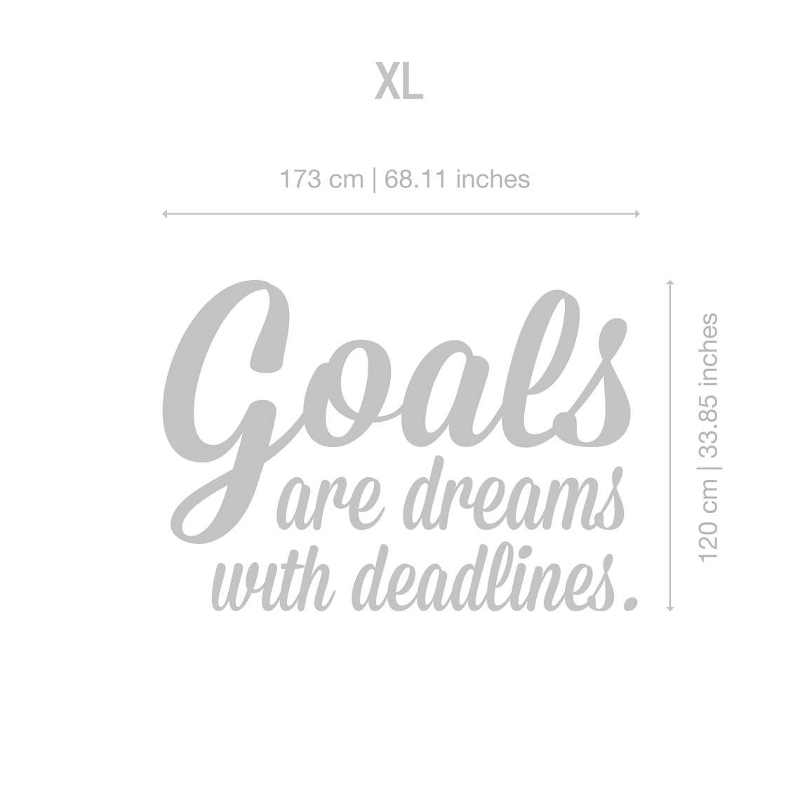 Goals Gym Gym Wall Decal Gym Wall Art Gym Decor Gym Etsy