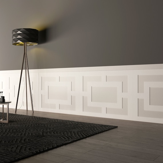 Mid Century Wainscot, 3D Wall Panels, Wainscot Panels, 3D Accent Wall, Decorative Wall Panels - SKU:MDWA
