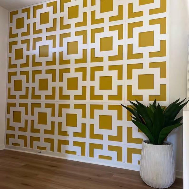 Mid Century Modern - Wall Paneling - Panele 3D - 3D Wall Panels - Wall Panels - Paneling - Decorative Wall Panels - 3D Tiles - SKU:MIDS3DP image 3