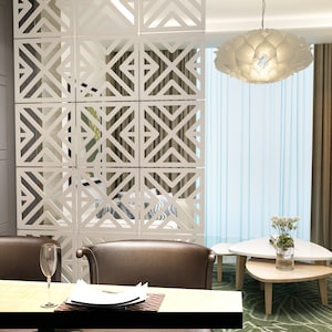 Hanging Room Divider,  Partitions Panel Screen for Decorating Bedroom, Dining, Study and Sitting-Room, Hotel, Bar and Restaurant - SKU:MO47