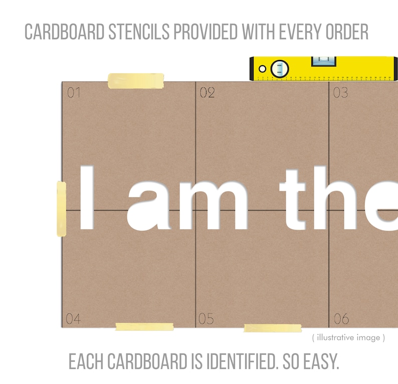 I am the Way, the Truth and the Life, Religious Wall Sign, Christian Wall Words Decor, SKU:IAWT image 5