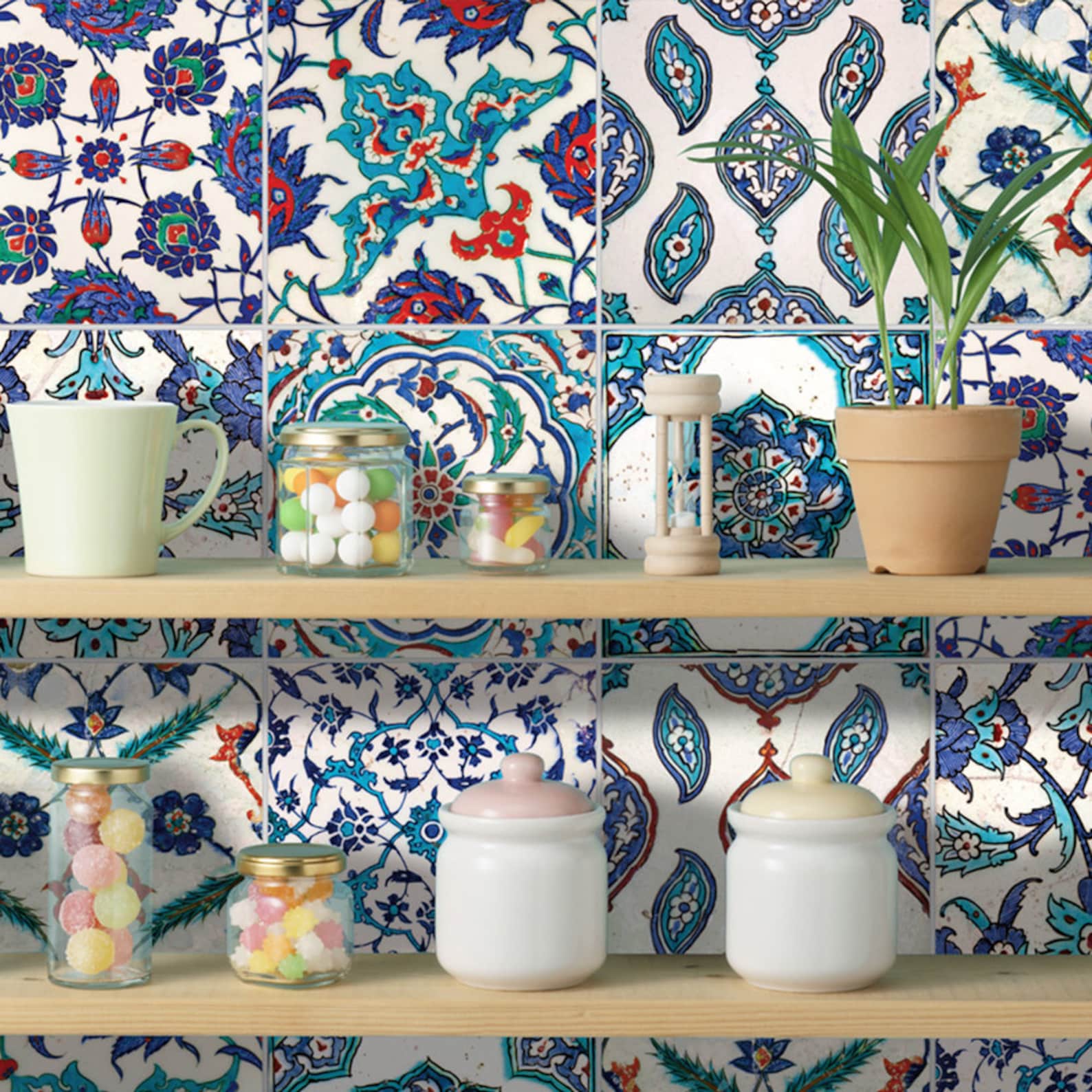 Kitchen Wall Decor Vinyl Floor Tiles Tile Decal Tile | Etsy