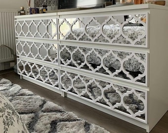 Fretwork, Trellis, Overlays, Furniture Appliques, Malm Kits, Mirror, Lattice, Refurbish, SKU:TrellisMI