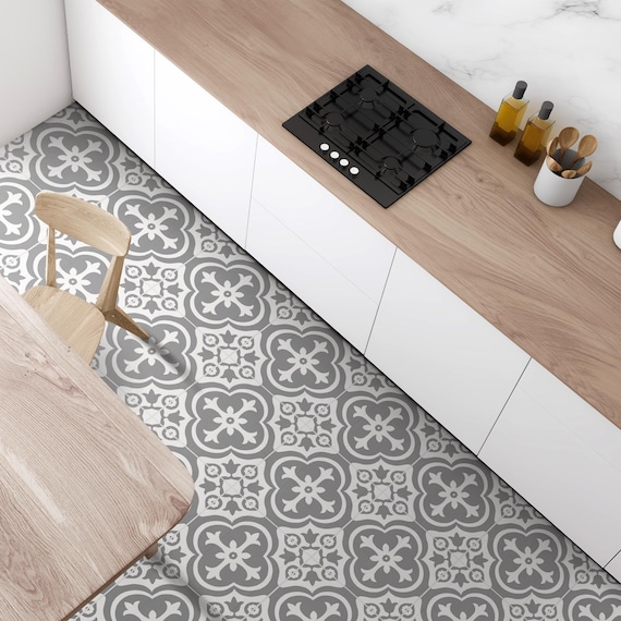 Home Decor, Carrelage Adhésif, Vinyl Floor, Vinyl Flooring, Fliesenaufkleber, Bathroom, Kitchen, Tile Decal, Tiles, Pack of 48 - SKU:MOROFL