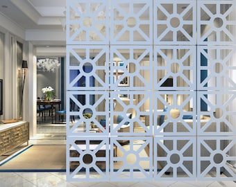 Room Divider, Wall Hanging Room Screen Divider, Wall Hanging Room, Modular Wall Panels Screen, SKU:MO55