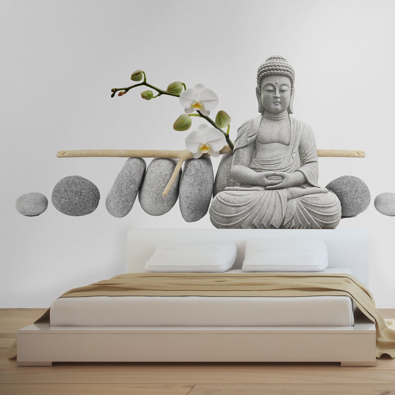 Buddha Wall Decal Zen Decor Spa Decor Yoga Wall Decor Etsy