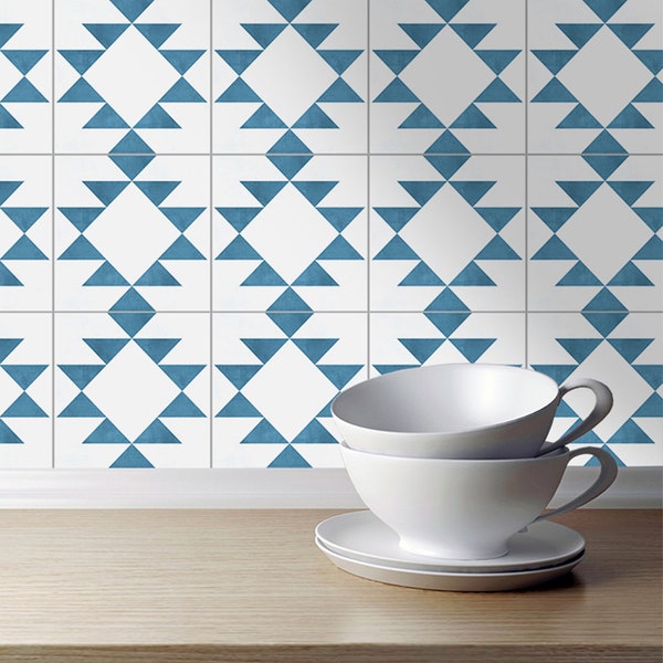 タイルステッカー、アントワープ、壁や床に最適、防水、タイル装飾、全サイズ、モダン装飾、アートプリント、10枚パック、SKU:ECT