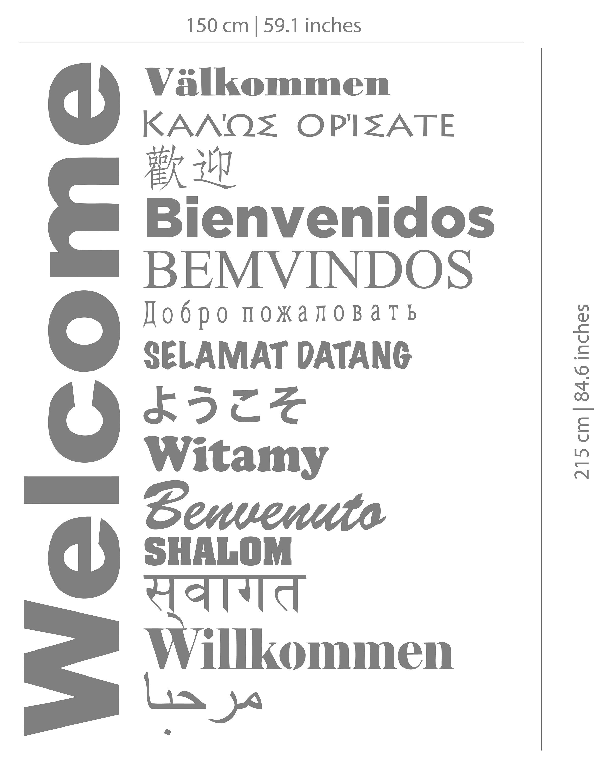 Welcome Sign Multilanguage for Global Offices Receptions | Etsy