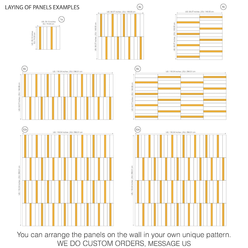 Square Panel Drawing White and Gold Square Panels, 3D Wall Panels, Luxurious Wall Covering ...