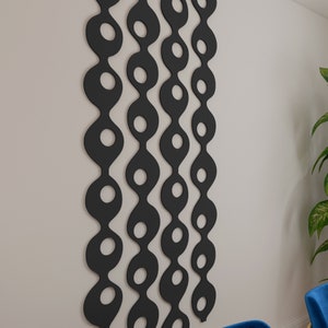 Wavy Mid Century, 3D Wall Panels, Mid-Century Modern, 70s Vintage Look, Easy to Install Wall Art, Mid Century Home, SKU:WAVY