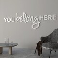 You Belong Here Sign, Classroom Quotes, Motivation Wall Decor, Home Décor, Church Decor, SKU:YBHE product logo