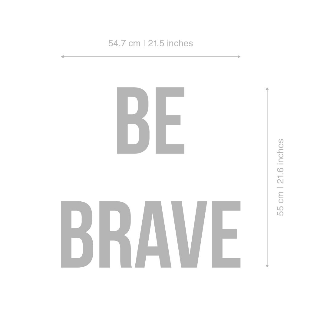Be Brave Sign - Block Letters - 3D Letters - Quote Art - Wall Decor ...